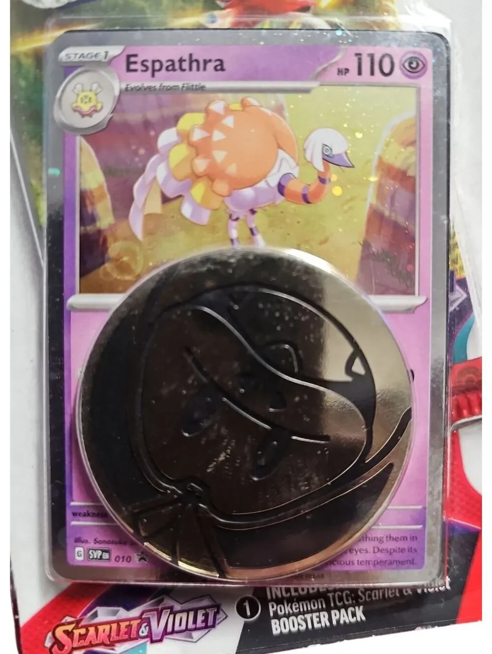 Pokémon TCG Scarlet & Violet Blister 2023 – Sealed Promo & Coin, Storage Wear
